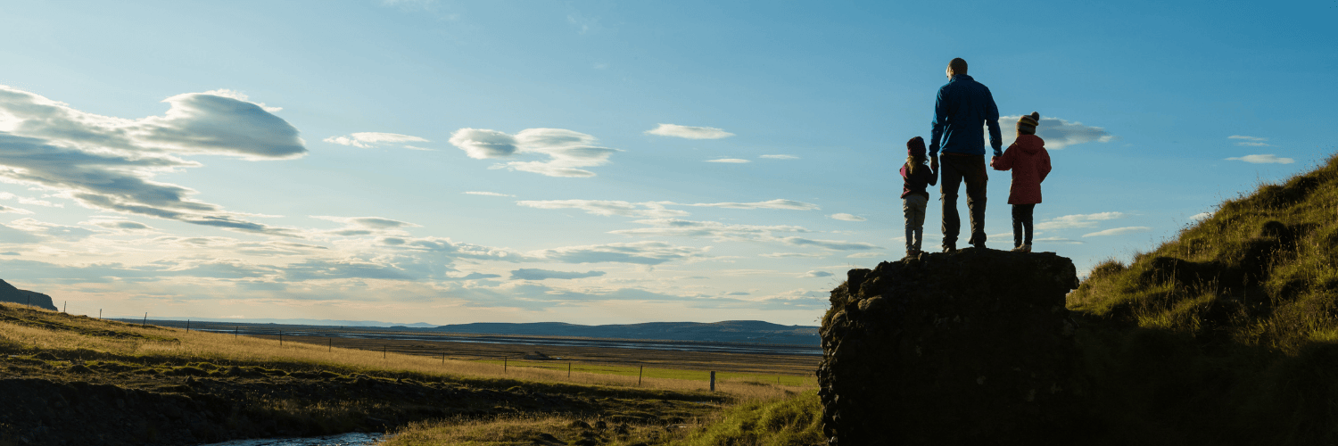 Familie im Wanderurlaub