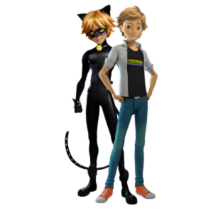 Adrien und Cat Noir