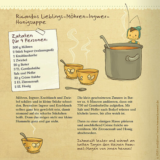 Probiere Ricardos liebste Möhren-Ingwersuppe mit Honig!