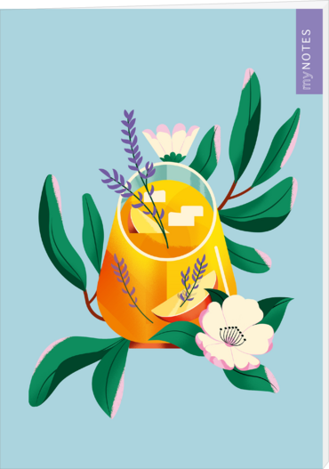 myNOTES Papeterie: Notizheft Farben des Sommers – Limonade