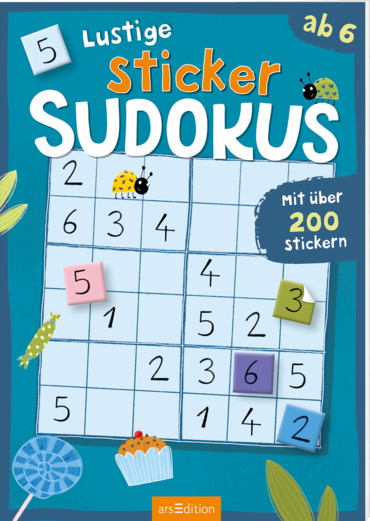 Lustige Sticker-Sudokus – Zahlen