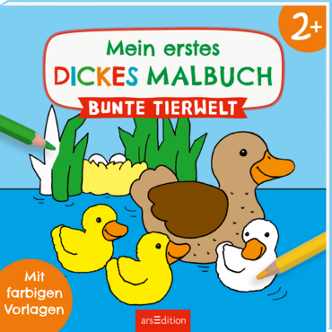 Mein erstes dickes Malbuch ab 2 – Bunte Tierwelt
