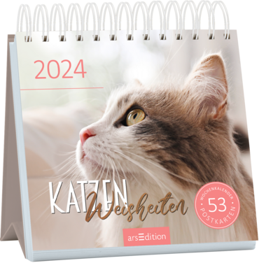 Postkartenkalender Katzenweisheiten 2024 