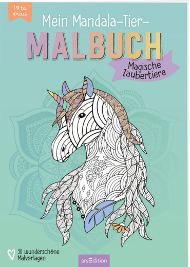 Mein Mandala-Tier-Malbuch – Magische Zaubertiere