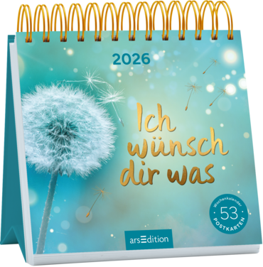 Postkartenkalender Ich wünsch dir was 2026