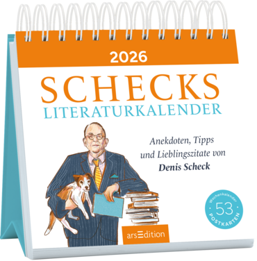 Postkartenkalender Schecks Literaturkalender 2026