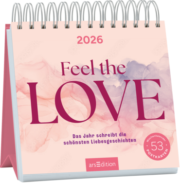 Postkartenkalender Feel the love 2026