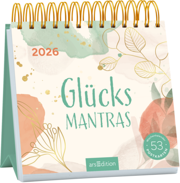 Postkartenkalender Glücksmantras 2026
