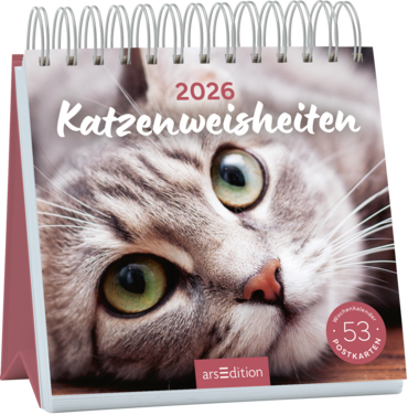 Postkartenkalender Katzenweisheiten 2026