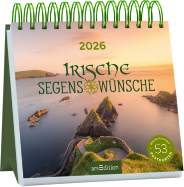 Postkartenkalender Irische Segenswünsche 2026
