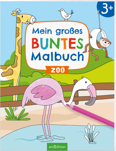 Mein großes buntes Malbuch – Zoo 