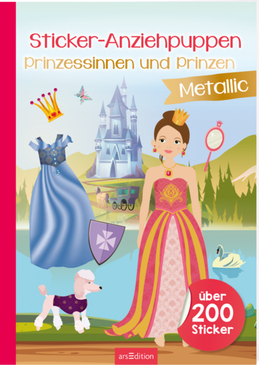 Sticker-Anziehpuppen Metallic – Prinzessinnen und Prinzen
