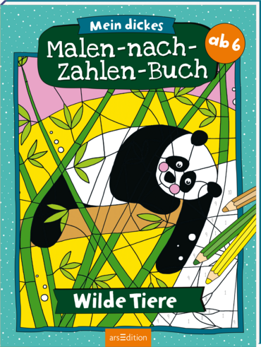Mein dickes Malen-nach-Zahlen-Buch – Wilde Tiere