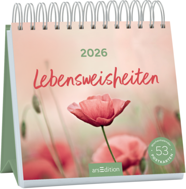 Postkartenkalender Lebensweisheiten 2026