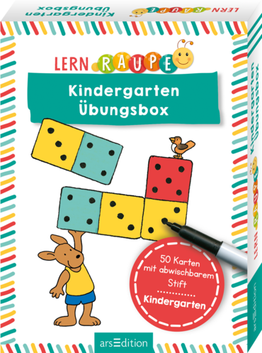 Lernraupe – Kindergarten-Übungsbox