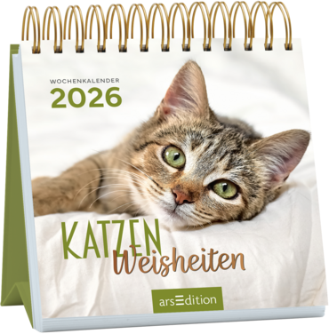 Mini-Wochenkalender Katzenweisheiten 2026