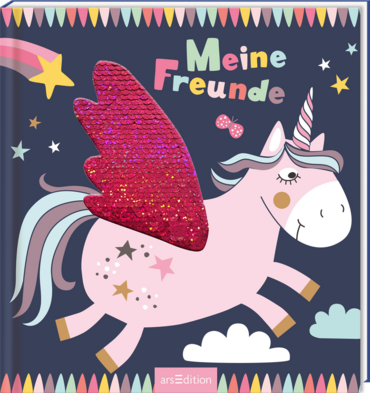 Meine Freunde – Einhorn (mit Wendepailletten)