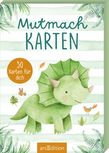 Mutmachkarten – Dino (Aquarelloptik)
