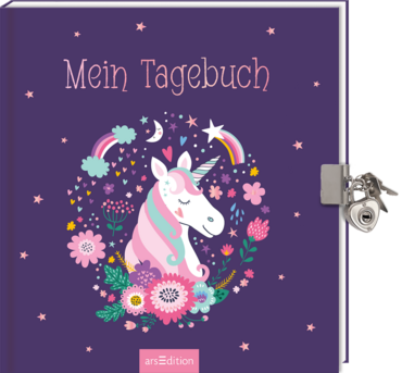 Mein Tagebuch – Einhorn (mit Schloss)
