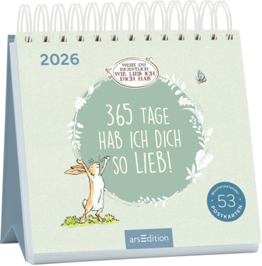 Postkartenkalender Weißt du eigentlich, wie lieb ich dich hab? 2026