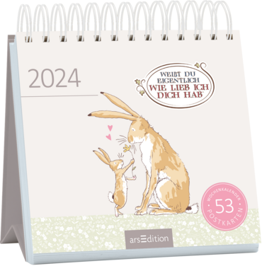 Postkartenkalender Weißt du eigentlich, wie lieb ich dich hab? 2024