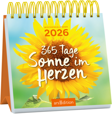 Mini-Wochenkalender 365 Tage Sonne im Herzen 2026