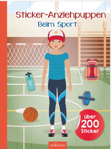 Sticker-Anziehpuppen –  Beim Sport