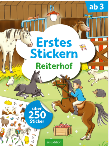 Erstes Stickern – Reiterhof 