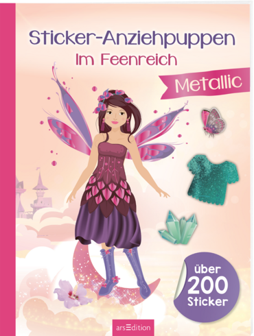 Sticker-Anziehpuppen Metallic – Im Feenreich