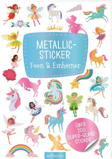 Metallic-Sticker – Feen & Einhörner