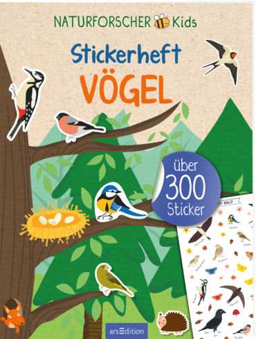 Naturforscher-Kids – Stickerheft Vögel