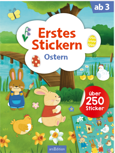 Erstes Stickern – Ostern