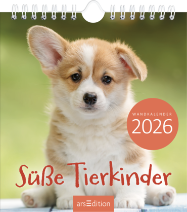 Wandkalender Süße Tierkinder 2026