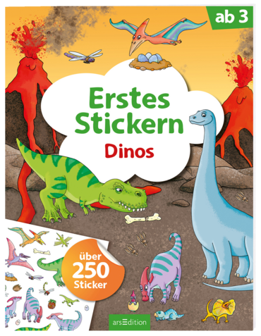 Erstes Stickern – Dinos