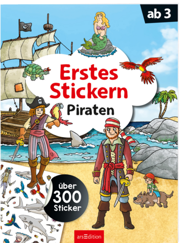 Erstes Stickern – Piraten