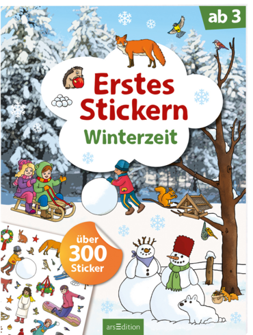 Erstes Stickern – Winterzeit