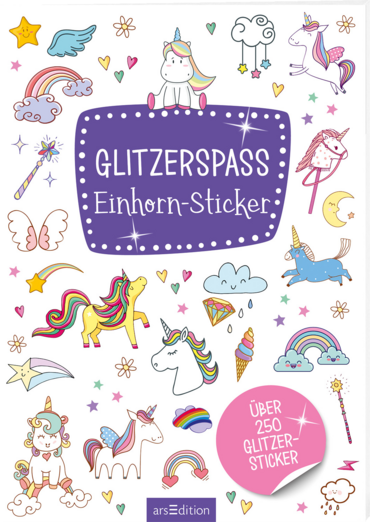 Glitzerspaß – Einhorn-Sticker