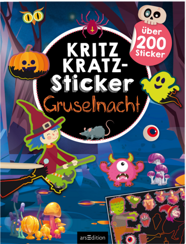 Kritzkratz-Sticker – Gruselnacht 