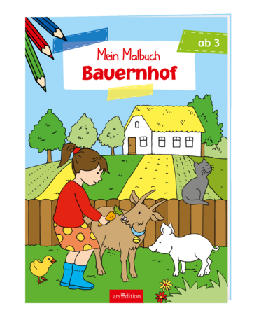 Mein Malbuch ab 3 Jahren - Bauernhof 