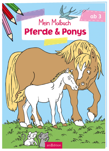 Mein Malbuch ab 3 Jahren - Pferde & Ponys