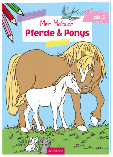 Mein Malbuch ab 3 Jahren – Pferde & Ponys VE 5