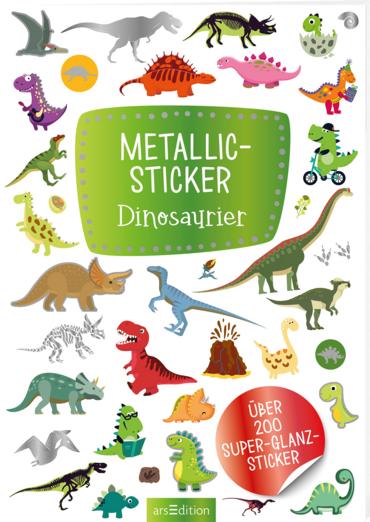 Metallic-Sticker – Dinosaurier