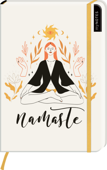 myNOTES Notizbuch A5: Namaste 