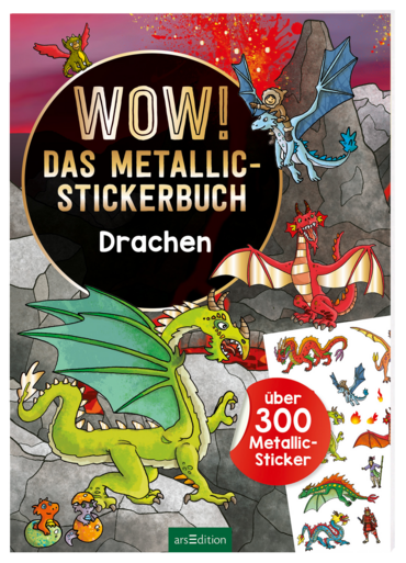 WOW! Das Metallic-Stickerbuch – Drachen
